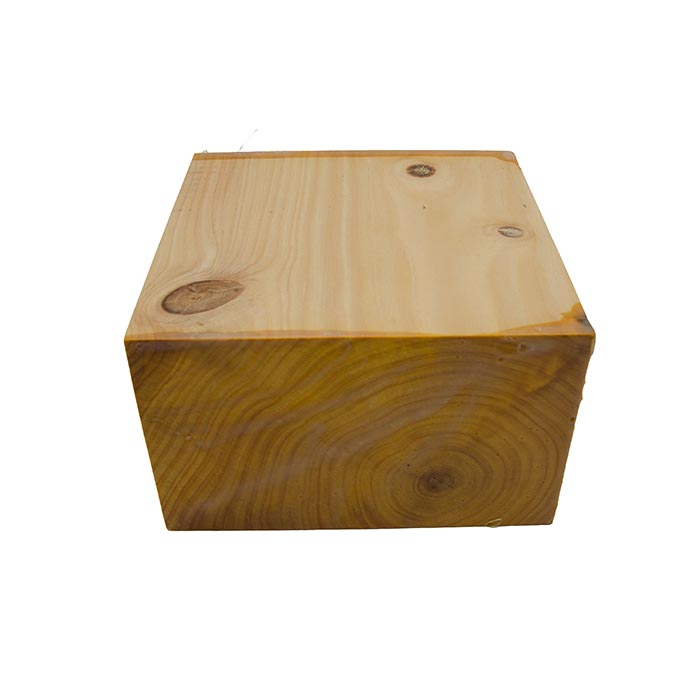 Zweite Wahl Zypresse Klotz 150x150x90 - Holz Authentisch