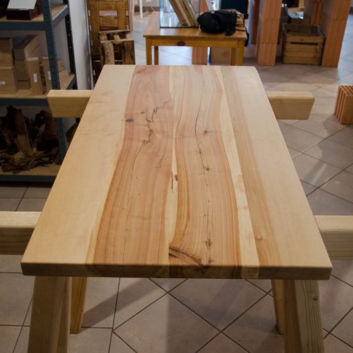 Tischplatte zweierlei Birke massiv 140x62x4cm