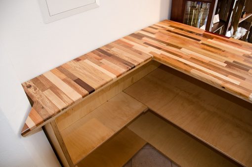 Design-Ladentheke mit Holz-Mosaik-Platte online kaufen 9